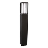 Lampa ogrodowa stojąca LED CROCUS – czarny słupek 2x6W IP65 - nowoczesne oświetlenie ścieżki ogrodowej
