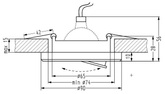 Ceiling Fixture Eyelet Candellux Ssu-15 Ch/Wh Mr16 Chrome