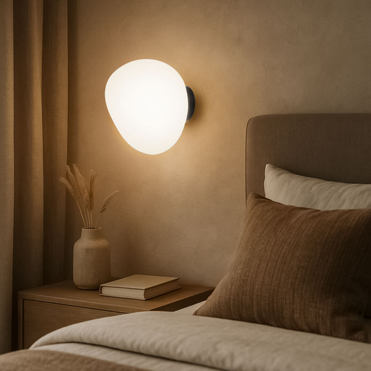 STONES wall lamp 20cm 1x40W E27 white shade 21-35196