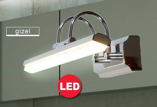 Bathroom wall lamp chrome LED 7W 6500K adjustable Gizel Candellux 20-32591