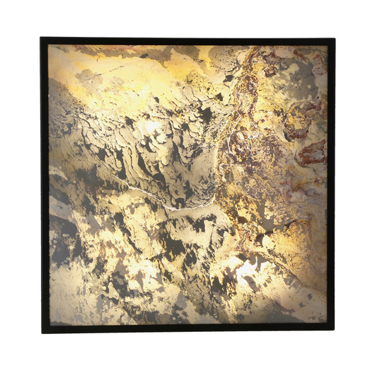 Plafonnier Luxan 49x49 noir 48w led 4000k led s.blanc