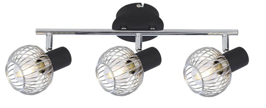 Applique candellux oslo 93-61850 e14 noir/chrome