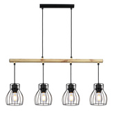 Lampa wisząca czarna 4x60W Bernita 34-78117