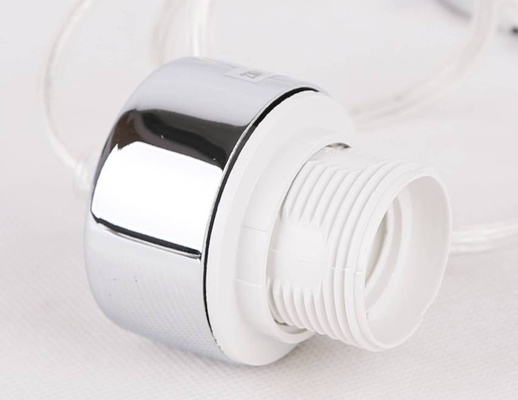 Plafoniera suspendata abajur sticla argintie E27 Libano Candellux 31-51646