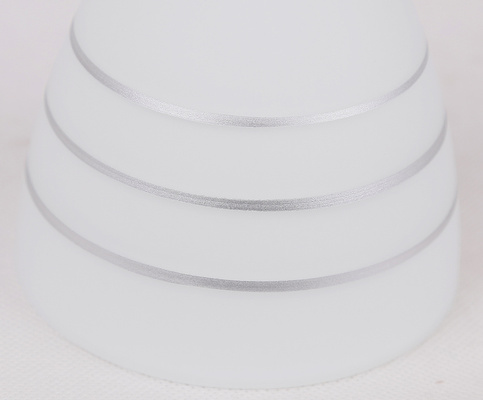 Chrome wall sconce with crystal white lampshade Simpli Candellux 21-64288