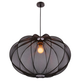 MELLOW suspension noire 1x40W E27 abat-jour 60 sphère noire 31-41982