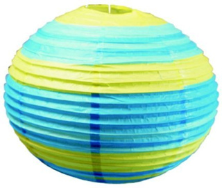 Abat-jour en papier boule bleu-vert 50cm Cocoon Candellux 70-16556