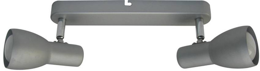 Ceiling wall lamp silver strip 2x40W Picardo 92-44211