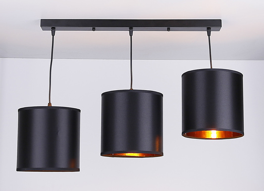 Lampa suspendata neagra 3xE27 Candida 33-00736