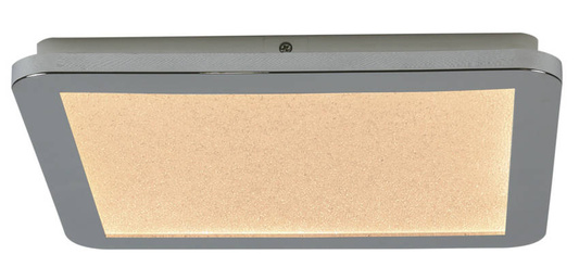 Plafon do łazienki NEXIT minimalistyczny – srebrny chromowany 30 cm - plafon z funkcją ściemniania LED 3000K 18W IP44