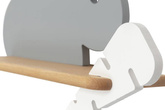 Wall lamp shelf 5W LED 4000K IQ Kids Rabbit gray+white 21-84743