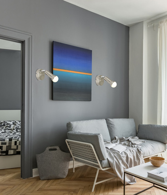 Aplic de perete 1X40W E14 Nichel satinat ARC 91-63281
