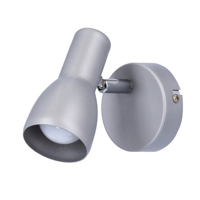 Lampa ścienna Candellux kinkiet Picardo 91-43917 E14 szary srebrny