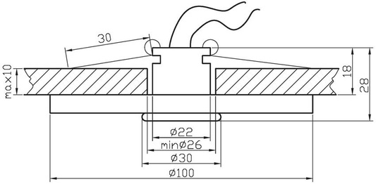 Candellux ceiling luminaire round G4 2208948