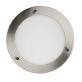 Plafonnier nickel satiné lampe de salle de bain IP44 40W G9 Aquila Candellux 12-69955
