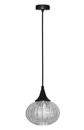 Lampe suspendue noir/clair 145mm Exeter Ledea 50101275