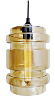 Amber glass hanging lamp + E27 60W bulb Decorado Candellux 31-36643