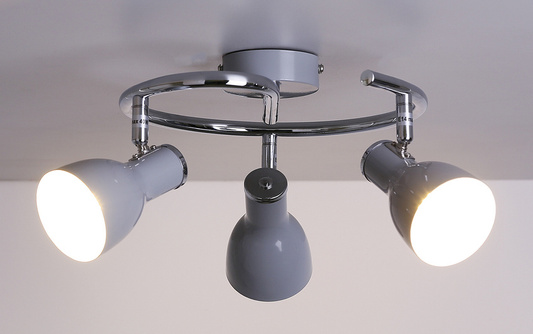 Candellux 98-66633 spiral ceiling lamp E14 grey