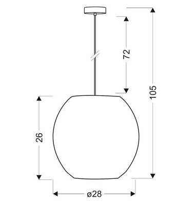 RICA ZWIS 28 1X40W E27 GRÜN + KABEL 85-10523