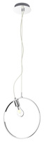 Pendant lamp SKIROS silver ring minimalist LED lighting 4000K with E27