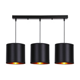 Lampa suspendata neagra 3xE27 Candida 33-00736