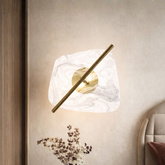 RELAX brass wall lamp 5W LED 3000K white shade