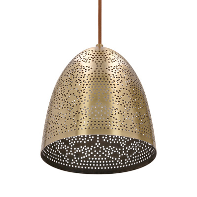 Plafonnier suspendu candellux sphinx 31-43306 cône e27 patine ajourée