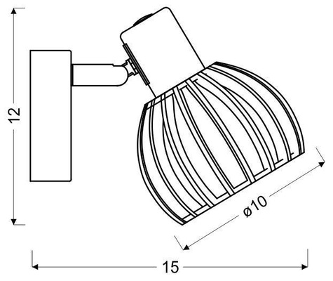 Lampa ścienna kinkiet 1X25W E14 Biały + Drewno ATARRI 91-68019