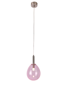 Hanging lamp pink glass balloon LED 6W Lukka Ledea 50133209