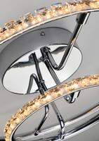 Round ceiling lamp LED chrome plafond 36W 3000K Adel Candellux 98-69634