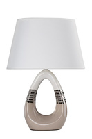 Lampa gabinetowa beżowo-biała ceramiczna Romano Candellux 41-79954