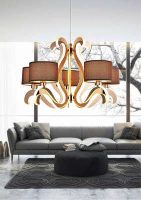 Chandelier 5xE14 + LED 43W copper Ambrosia 35-33918
