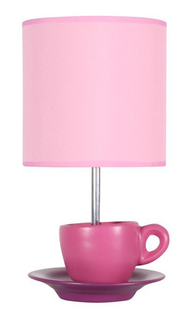 Pink cabinet table lamp Cynka 41-34809