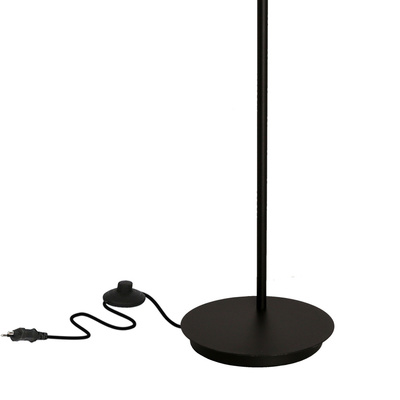 Bendi lampadaire noir 1x40w e27+3w led abat-jour vert 51-25265