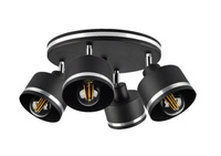 Ceiling lamp black/chrome plate 4xE27 Wama 98-00453
