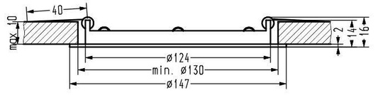 Ceiling luminaire white LED panel SP-02 2245607
