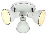 Plafoniera alb-negru cu plafon reglabil 3x40W Zumba Candellux 98-72160