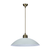 Lampa wisząca biała szklana 30cm Monti 31-54234