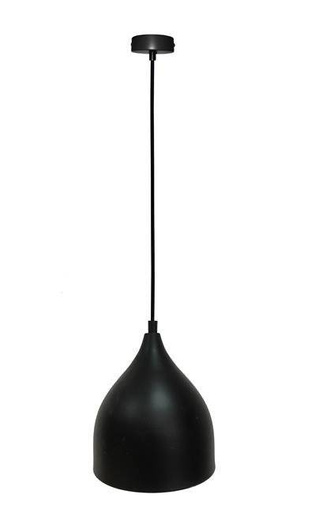 LAMPE SUSPENDUE YSTAD 170mm LEDEA 50101268 E27 40W MÉTAL NOIR