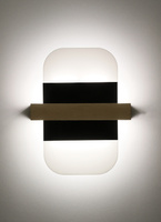 April lamp wooden wall lamp 1x6 LED black+white