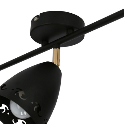 Ceiling lamp 3xE14 70cm COTY 93-67173 STRIP BLACK
