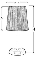 Graue Bürotischleuchte Rifasa 41-40862