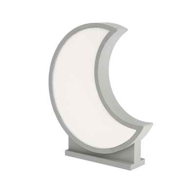 lampă de masă moon pentru copii led iq kids gri