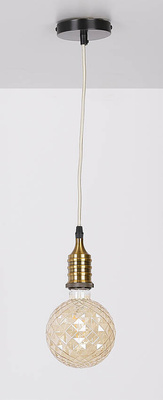 Metal sling black/patina lamp E27 31-04895