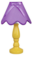 Nachttischlampe aus Keramik gelb-violett 60W E27 Lola Candellux 41-84378