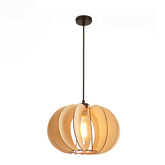 lampă suspendată eco 2 1x40 E27 abajur lemn