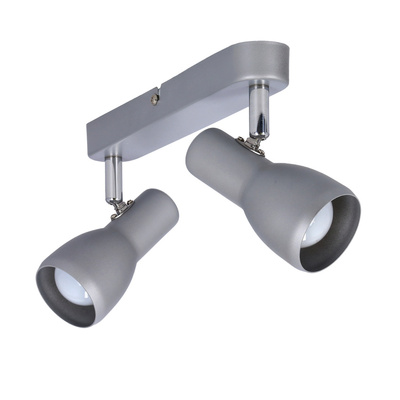 Plafonnier applique argent bande 2x40W Picardo 92-44211