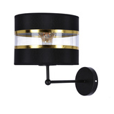 Lampa Andy abat negru 1X40W E27 abajur 21-06134