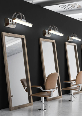 Badezimmer-Wandleuchte Chrom LED 7W 40cm verstellbar Gizel Candellux 21-73396