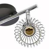 Aplica candellux oslo 92-61843 e14 negru/crom